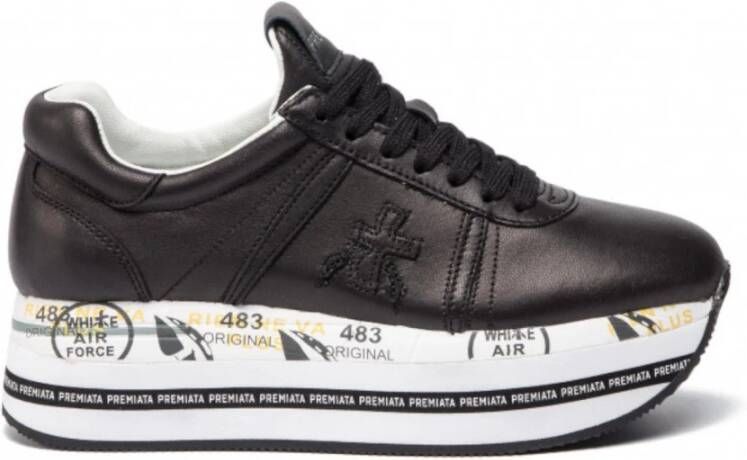 Premiata Beth sneakers met plateauzool Zwart - Foto 1