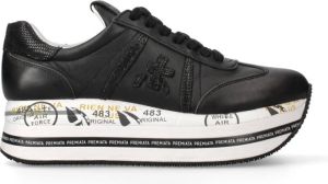 Premiata Zwarte Platform Sneakers voor Dames met Gratis Verzending Zwart Dames