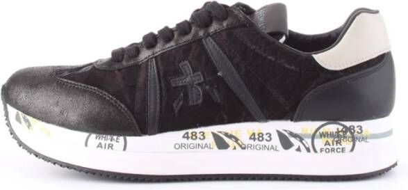 Premiata Kwaliteitslederen sneakers met glamoureuze details Black Dames - Foto 6