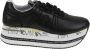 Premiata Zwarte Leren Sneakers met Python Detail Black Dames - Thumbnail 7