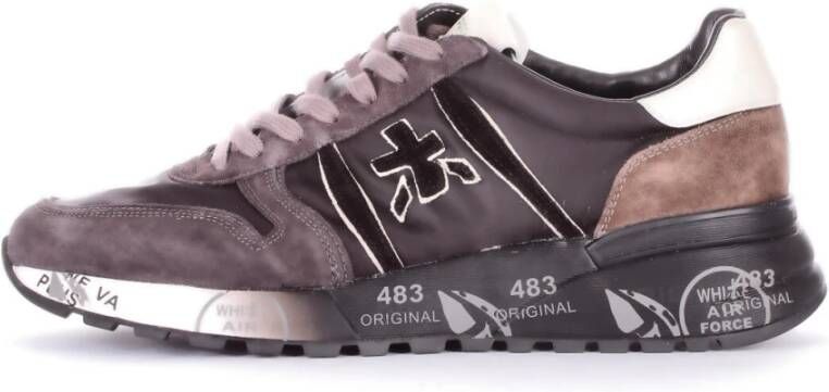 PREMIATA Lage Sneakers Heren Lander Maat: 45 Materiaal: Suède Kleur: Grijs - Foto 8