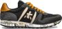 Premiata Heren Eric Zwart Geel Contrast Sneakers Black Heren - Thumbnail 1