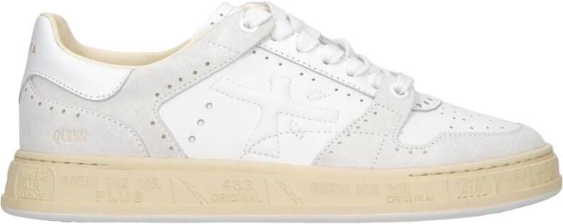 Premiata Sportieve Couture Sneakers met Brogue Details White Unisex