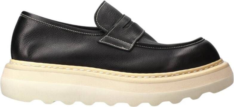 Premiata Marineblauw Suède City Loafers Black Heren