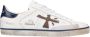 Premiata Vintage Leren Sneakers met Logo Detail White Heren - Thumbnail 7
