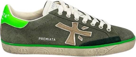 Premiata Steven Groene Sneaker Green Heren