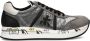 Premiata Verhoog je sneaker game met leren en stoffen sneakers Gray Dames - Thumbnail 1