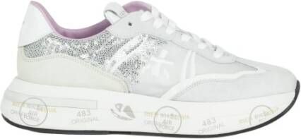 PREMIATA Lage Sneakers Dames Cassie Maat: 37 Materiaal: Suède Kleur: Grijs