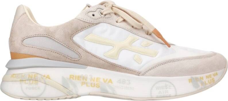PREMIATA Lage Sneakers Moerun Maat: 45 Materiaal: Suède Kleur: Wit - Foto 4