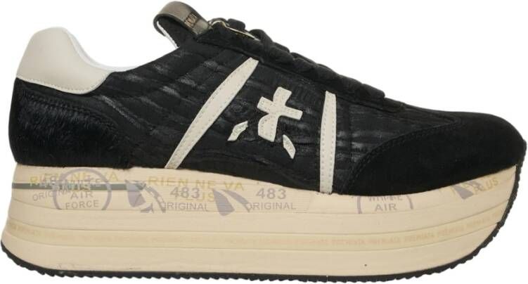 Premiata Stijlvolle Platform Sneakers in Zwart - Foto 2