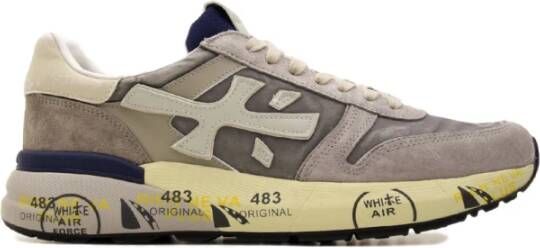Premiata Mick Sneakers Suède Heren Lichtgrijs - Foto 2