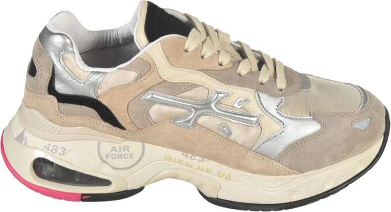 Premiata Stijlvolle Sneakers Beige Dames