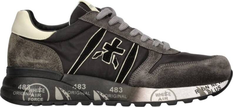 PREMIATA Lage Sneakers Heren Lander Suède Grijs - Foto 12