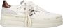 Premiata Witte Leren Sneakers Logo Zijkant Achterkant White Dames - Thumbnail 6