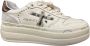 Premiata Witte Leren Sneakers Logo Zijkant Achterkant White Dames - Thumbnail 29