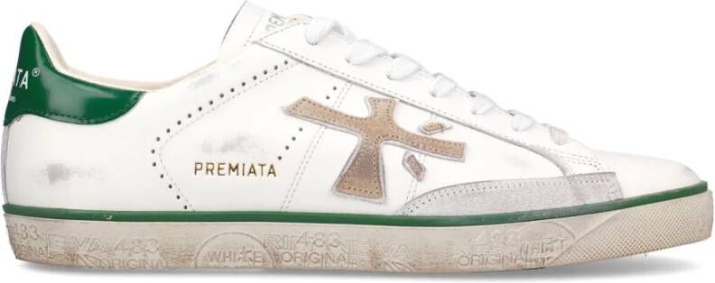 Premiata Iconische Street Style Sneakers Steven 6645 White