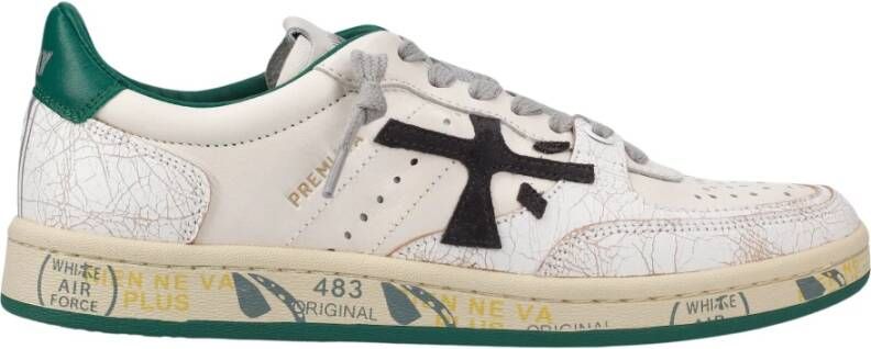 Premiata Groene Sneakers met Witte Details Multicolor