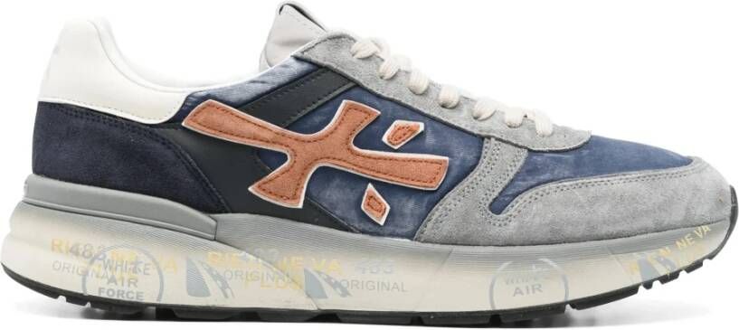 Premiata Suède sneakers met leren voering
