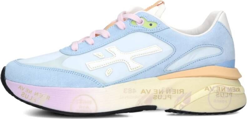 Premiata Taupe Lage Top Stijlvolle Sneakers