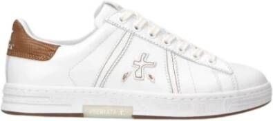 Premiata Tijdloze Leren Sneakers Russel-D Unisex White Dames