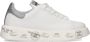 Premiata Witte Leren Sneakers met Glitter Inzetstukken White Dames - Thumbnail 1