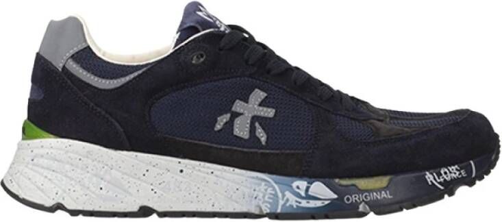 Premiata Blauwe Sneakers met Ergonomische Zool Blue Heren