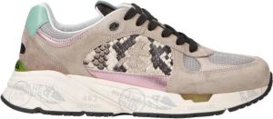 Premiata Vintage Stijl Sportschoen Grijs Heren