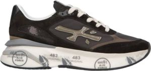 Premiata Vintage Stijl Sportschoenen Zwart Heren