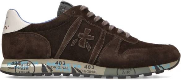 Premiata Vintage Suede Bruine Sneaker Bruin Heren