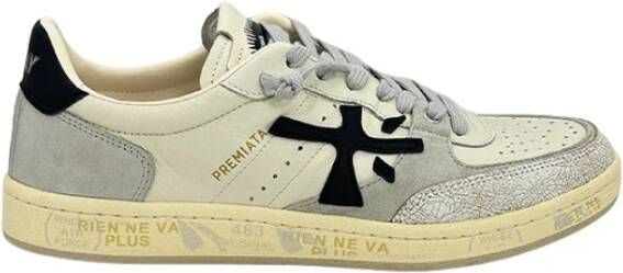 Premiata White Clay Basket Sneakers