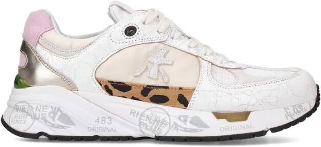 Premiata Wit Leren Sneaker Mased Model White Dames