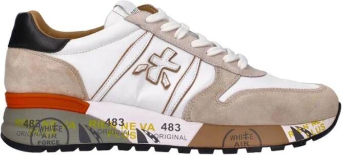 Premiata Witte Casual Textiel Sneakers voor Heren Wit Heren