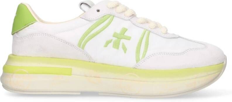 Premiata Witte Lage Top Sneakers Cassie
