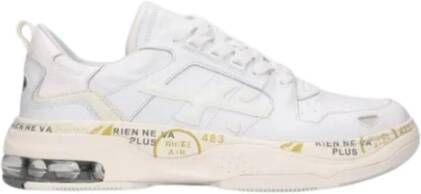 Premiata Witte Leren Sneakers Drake White Heren