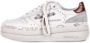 Premiata Witte Leren Sneakers Logo Zijkant Achterkant White Dames - Thumbnail 12