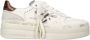 Premiata Witte leren sneakers met zebra- en bronsdetails - Thumbnail 1