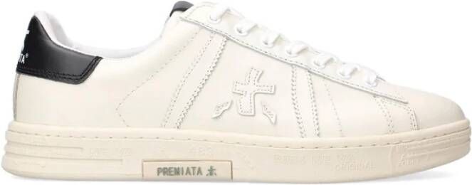 Premiata Witte Leren Sneakers Russell White Heren