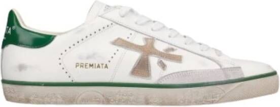 Premiata Witte leren sneakers Steven voor heren