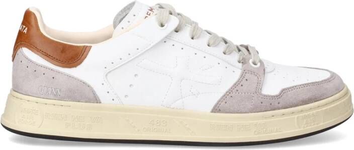 Premiata Witte Leren Sneakers Stijlvol Comfortabel