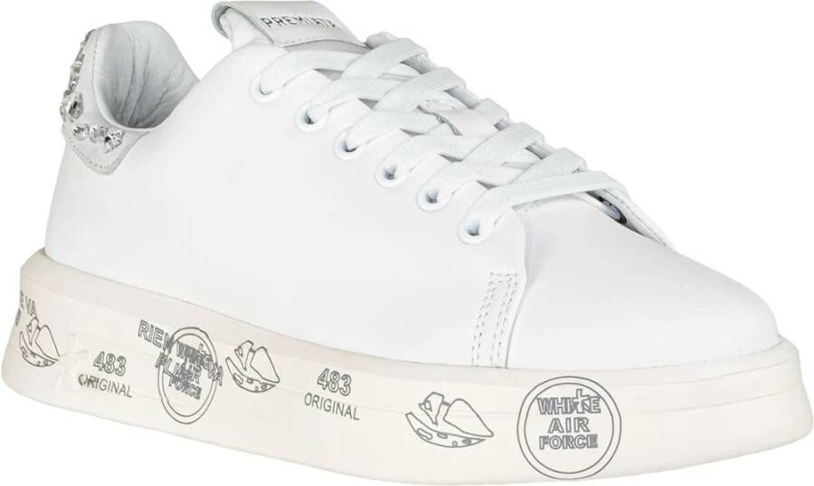 Premiata Witte Leren Sneakers voor Vrouwen White Dames