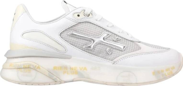 Premiata Witte leren sneakers White Dames