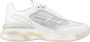 Premiata Witte Sneakers Ronde Neus Logo Patch White Dames - Thumbnail 11