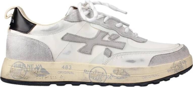 Premiata Witte leren sneakers White Dames