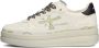 Premiata Low-Top Sneakers Animal Print Laces Ivory Leather And Suede Sneaker in wit - Thumbnail 2