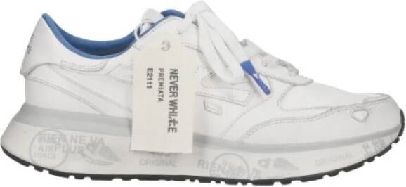 Premiata Witte Retro Hardloopschoenen