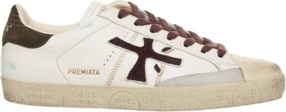 Premiata Witte Sneakers Aw25 Stijl Steven