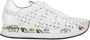 Premiata Geperforeerde Leren Sneakers White Dames - Thumbnail 10