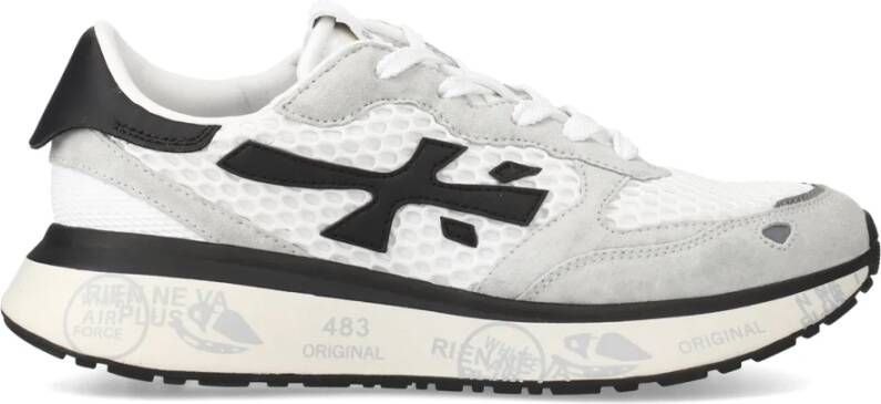 Premiata Witte Sneakers Dames Eva Rubber Bovenwerk