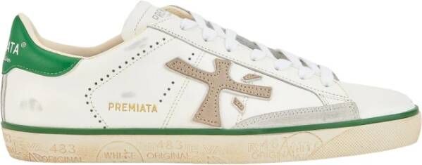 Premiata Iconische Street Style Sneakers Steven 6645 White