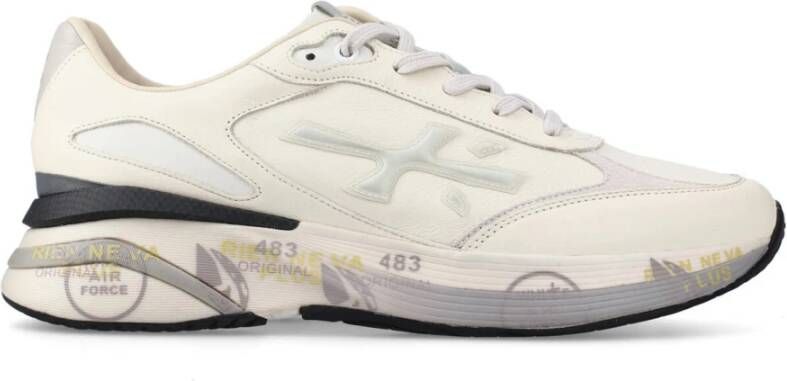 Premiata Witte Sneakers met IJs-Grijze Afwerking - Foto 2